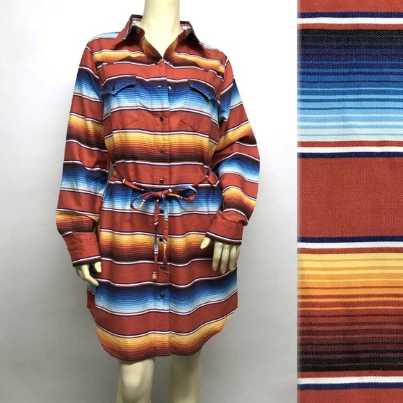 ❌❌SOLD❌❌ TASHA POLIZZI Colt 44 Ranch SERAPE Dress - Picture 2 of 8